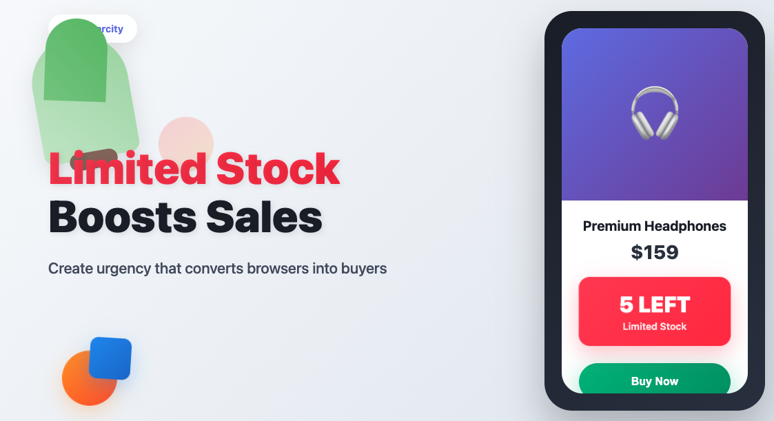 Limited Stock - Boast Sales with Hey! Scarcity