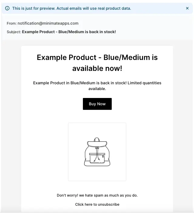 back in stock alert for Shopify stores - shopify plugins