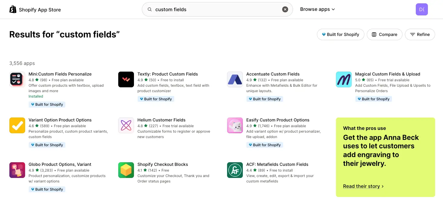 product customization for Shopify
