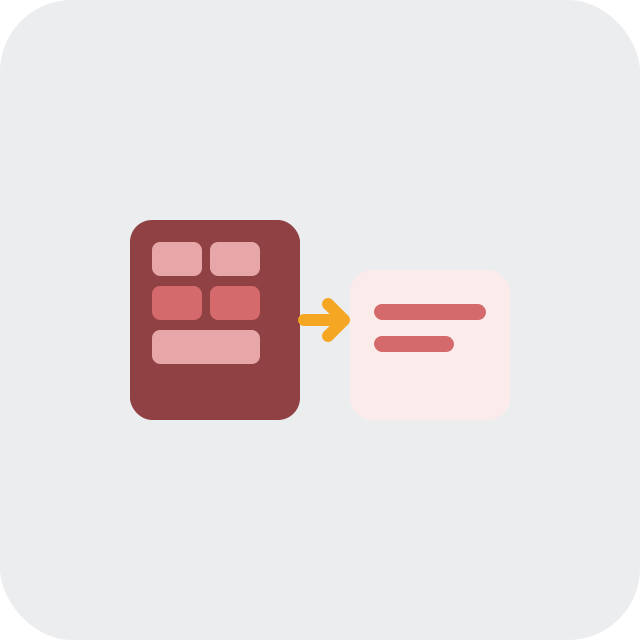 appikon alternative shown as switching from a busy multi-channel app card to a simpler amber-accented app card