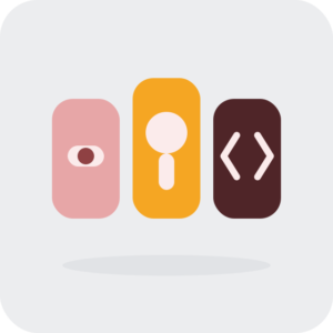 Three tiles illustrating customizing product paths: native, app, and custom code