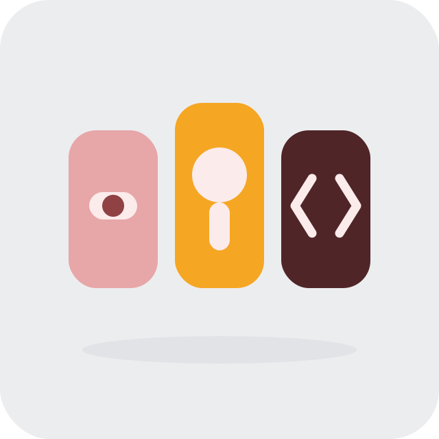 Three tiles illustrating customizing product paths: native, app, and custom code
