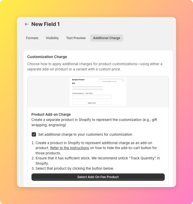 How to Charge Extra for Personalization on Shopify