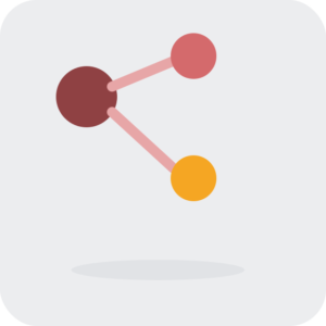 shopify conditional logic shown as a parent node branching into an amber active child node and a hidden child node