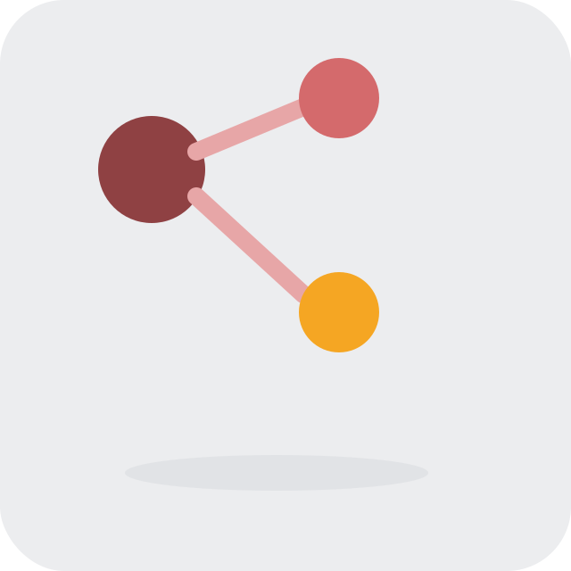 shopify conditional logic shown as a parent node branching into an amber active child node and a hidden child node