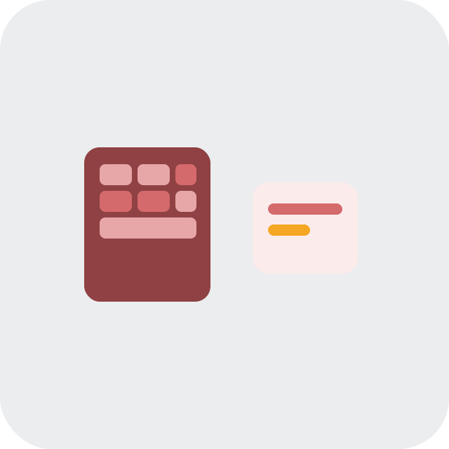 zepto product personalizer shown as a complex multi-option app card next to a simpler amber-accented alternative card
